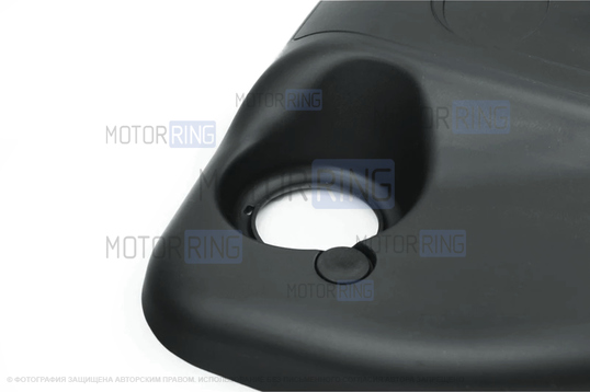 Декоративная крышка двигателя ВАЗ 11183 с хром эмблемой и установочными кронштейнами для 8 кл ВАЗ 2108-21099, 2110-2112, 2113-2115, Лада Гранта, Калина, Приора, Датсун