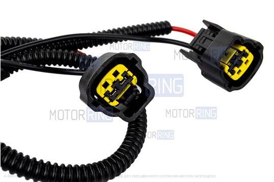 Дисковый воздушный звуковой сигнал SEM-ALI 132 c проводкой штатного подключения для Honda 1 поколения