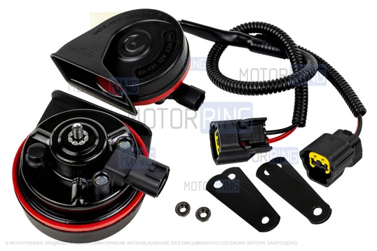 Рупорный воздушный звуковой сигнал SEM-ALI 131 c проводкой штатного подключения для ВАЗ 2108-21099, 2110-2112, 2113-2115, Лада Калина, Калина 2, Гранта, Гранта FL, Приора, Веста, Веста NG, Нива 4х4, Нива Легенд, Нива Тревел, Шевроле Нива_1