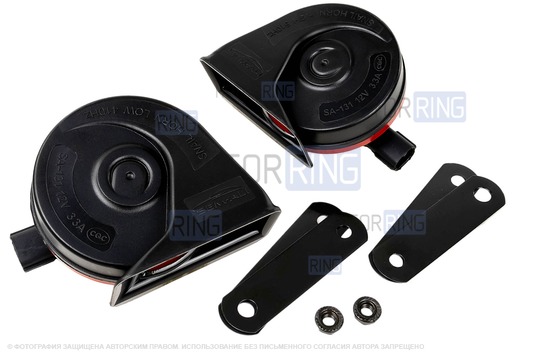 Рупорный воздушный звуковой сигнал SEM-ALI 131 c проводкой штатного подключения для ВАЗ 2108-21099, 2110-2112, 2113-2115, Лада Калина, Калина 2, Гранта, Гранта FL, Приора, Веста, Веста NG, Нива 4х4, Нива Легенд, Нива Тревел, Шевроле Нива