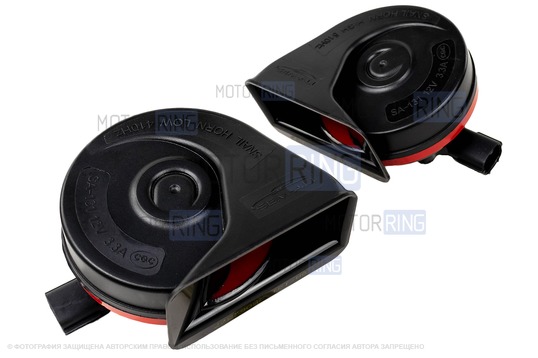 Рупорный воздушный звуковой сигнал SEM-ALI 131 c проводкой штатного подключения для KIA, Hyundai 2 поколения