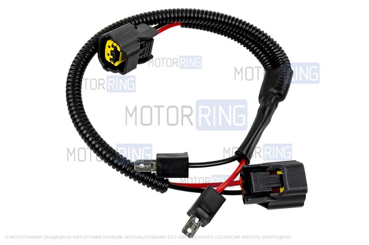 Дисковый воздушный звуковой сигнал SEM-ALI 132 c проводкой штатного подключения для Mercedes, Nissan 1 поколения