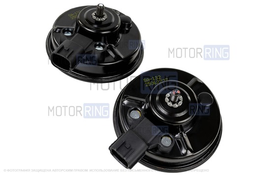 Дисковый воздушный звуковой сигнал SEM-ALI 132 c проводкой штатного подключения для Peugeot, Renault, Citroen 1 поколения