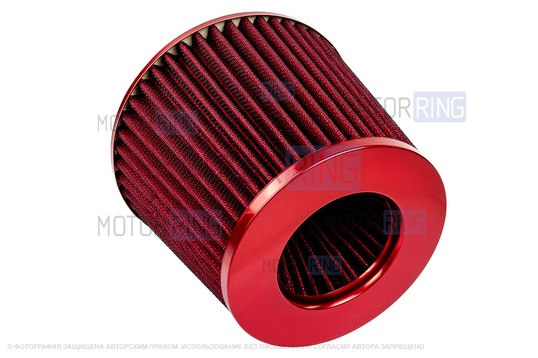Воздушный фильтр нулевого сопротивления конус MR красный для инжекторных ВАЗ 2101-2107, 2108-2115, 2110-2112, Лада Гранта, Калина, Приора, Нива Тревел/Легенд, Шевроле Нива