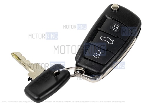 Замок зажигания с выкидным ключом в стиле Ауди без чипа (пустой) для ВАЗ 2101-2107, Лада 4х4, Нива Легенд