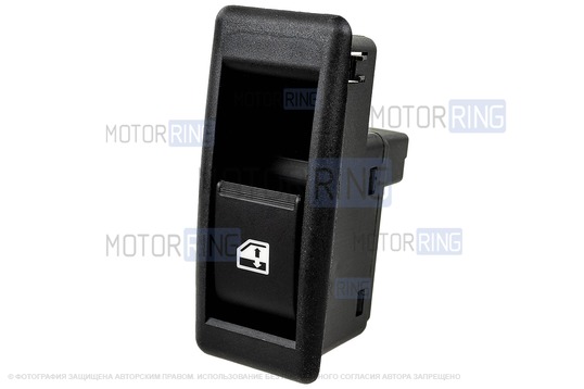 Кнопки стеклоподъемника ВИЭ (2 шт) с малым разъемом (зеленая подсветка) для Лада Гранта, Калина 2