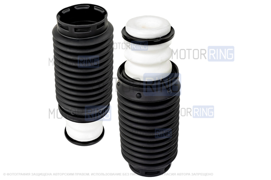 Буферы хода сжатия передней подвески (2 шт) Технологии будущего с защитным кожухом нового образца для Лада Веста, Веста NG