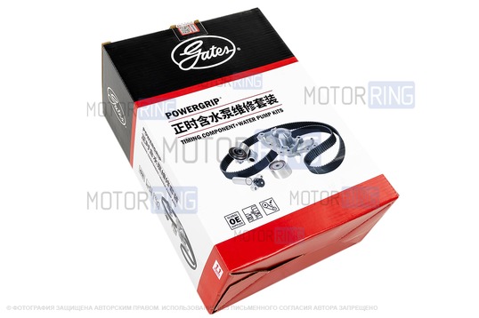 Ремкомплект ГРМ с помпой CHINA ORIGINAL GATES для 16 кл Лада Ларгус с двигателем K4M_1
