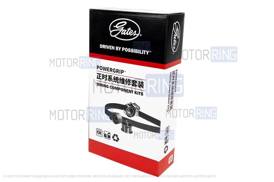 Комплект ремня ГРМ с роликом CHINA ORIGINAL GATES для 8 кл Лада Ларгус, Renault Logan, Sandero с двигателями K7J, K7M
