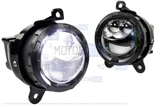 Светодиодные лазерные ПТФ TheBestPartner 3 линзы (ближний, дальний) с регулировкой для Лада Приора, Шевроле Нива с 2009 г.в., Лада Нива 2123, ГАЗ Газель_1