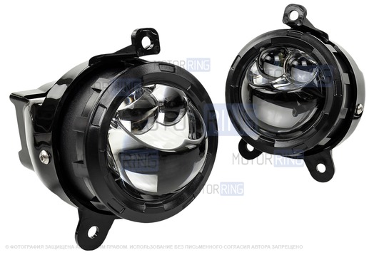 Светодиодные лазерные ПТФ TheBestPartner 3 линзы (ближний, дальний) с регулировкой для Лада Приора, Шевроле Нива с 2009 г.в., Лада Нива 2123, ГАЗ Газель