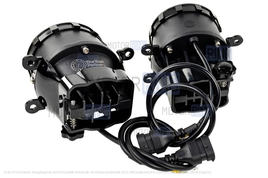 Светодиодные лазерные ПТФ TheBestPartner 3 линзы (ближний, дальний) с регулировкой для Лада Гранта FL, Веста, Веста NG, Икс Рей, Ларгус FL, Нива Урбан, Рено