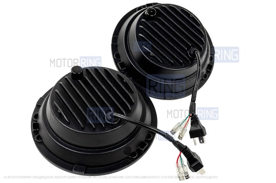 Светодиодные фары TheBestPartner 7 дюймов с линзой в квадратной рамке, повторителем поворотника и многоярусными ДХО для ВАЗ 2101, 2102, Лада 4х4, Нива Легенд