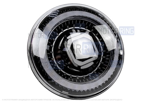 Светодиодная фара TheBestPartner 7 дюймов с линзой в квадратной рамке, повторителем поворотника и многоярусными ДХО для ВАЗ 2101, 2102, Лада 4х4, Нива Легенд