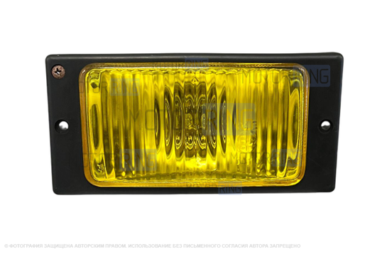 Противотуманная фары с желтым рифленым стеклом для ВАЗ 2110, 2111, 2112, 2113, 2114, 2115, Шевроле Нива до рестайлинга_1