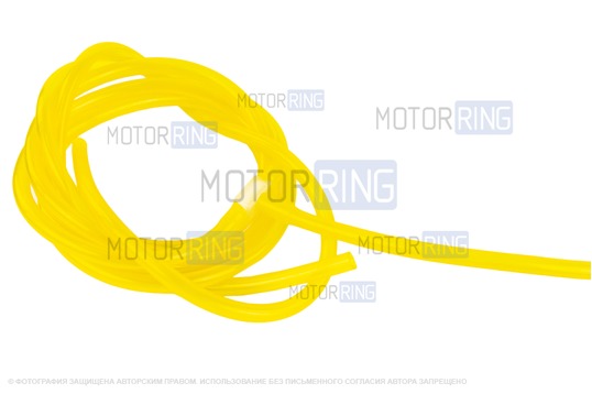 Трубки омывателя лобового стекла желтые с тройником и струйными форсунками для ВАЗ 2108-21099, 2113-2115