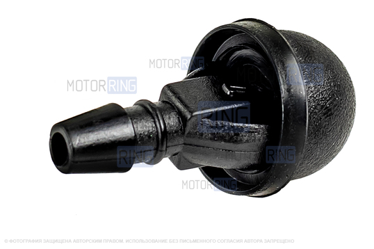 Трубки омывателя лобового стекла черные с тройником и струйными форсунками для ВАЗ 2110-2112