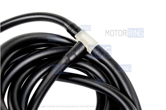 Трубки омывателя лобового стекла черные с тройником и струйными форсунками (1 дюза) для Лада Калина