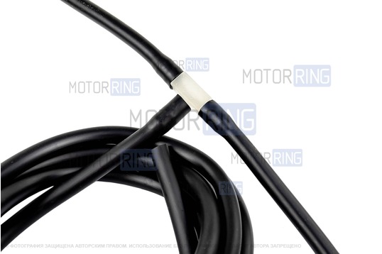 Трубки омывателя лобового стекла черные с тройником и веерными форсунками БУРАН-2 на гайке (пластиковый распылитель) для ВАЗ 2110-2112