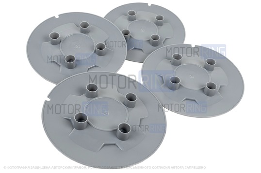 Колпаки Мини серые на штампованные диски R15 под разболтовку 4х100 для Лада Веста, Икс Рей, Ларгус, Рено Логан, Сандеро, Ниссан Альмера