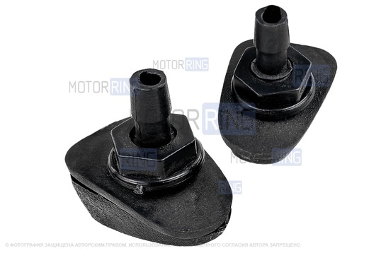 Трубки омывателя лобового стекла желтые с тройником, веерными форсунками Мерс GT и обратным клапаном Мини для ВАЗ 2108-21099, 2113-2115