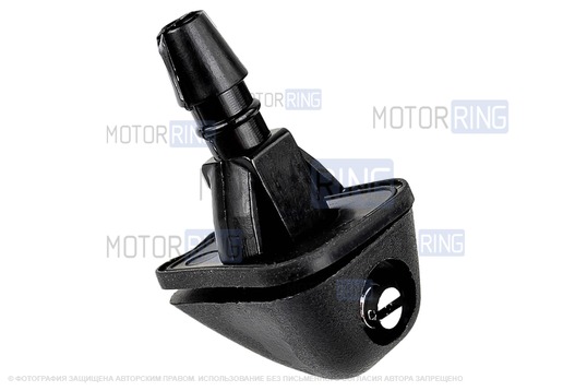 Трубки омывателя лобового стекла желтые с тройником, веерными форсунками БУРАН-3 на защелке (металлический распылитель) и обратным клапаном Мини для ВАЗ 2108-21099, 2113-2115