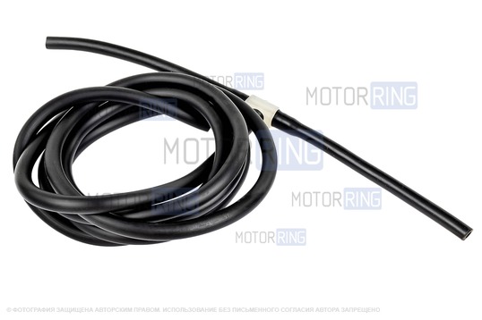 Трубки омывателя лобового стекла черные с тройником, веерными форсунками БУРАН-3 на защелке (металлический распылитель) и обратным клапаном Мини для ВАЗ 2110-2112