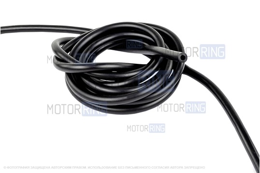 Трубки омывателя лобового стекла черные с тройником, веерными форсунками Мерс GT и обратным клапаном Мини для Лада Приора