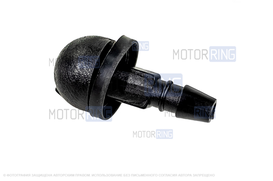 Трубки омывателя лобового стекла желтые с тройником, струйными форсунками и обратным клапаном Мини для ВАЗ 2108-21099, 2113-2115