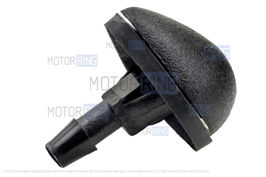 Трубки омывателя лобового стекла черные с тройником, струйными форсунками и обратным клапаном Мини для Лада Приора