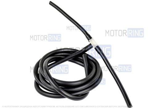 Трубки омывателя лобового стекла черные с тройником, струйными форсунками Мерс нового образца и обратным клапаном Мини для ВАЗ 2110-2112