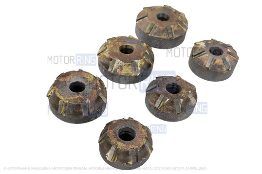 Шарошки победитовые Волга Сервис Ключ 72575 7 зубьев для 8 кл двигателей