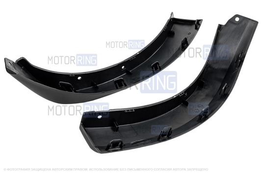 Накладки-фендеры заднего бампера для Ranault Sandero 2 Stepway