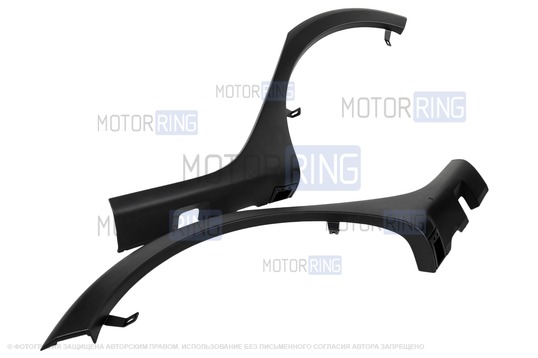 Накладки-фендеры задних крыльев для Ranault Sandero 2 Stepway