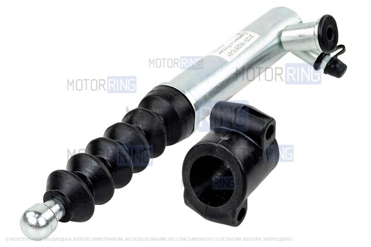 Оригинальный цилиндр привода сцепления (рабочий) с модернизированным пластиковым кронштейном для Лада 4х4 2009-2015 г.в., Нива Тревел, Шевроле Нива_1