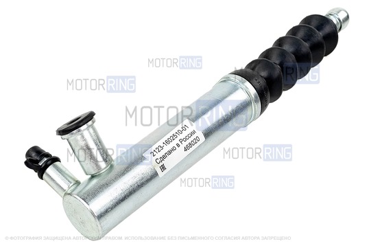 Оригинальный цилиндр привода сцепления (рабочий) с модернизированным пластиковым кронштейном для Лада 4х4 2009-2015 г.в., Нива Тревел, Шевроле Нива