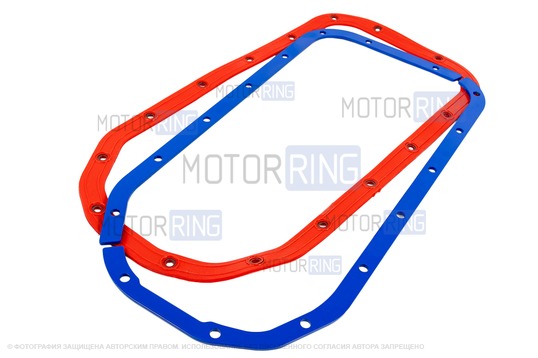 Прижимные пластины масляного картера MR 3мм с красной силиконовой прокладкой для ВАЗ 2108-21099, 2110-2112, 2113-2115, Лада Калина, Калина 2, Приора, Гранта, Гранта FL, Веста, Датсун_1