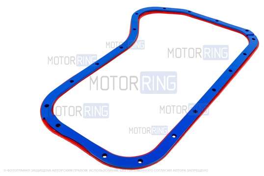 Прижимные пластины масляного картера MR 3мм с красной силиконовой прокладкой для ВАЗ 2101-2107, Лада 4х4, Нива Легенд, Нива Тревел, Шевроле Нива