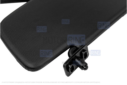 Черные солнечные козырьки с закрывающимся зеркалом и крепежом для Лада Калина 1