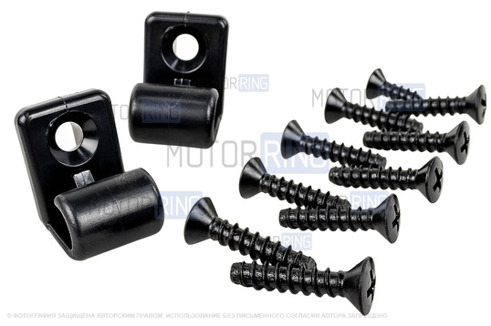 Черные солнечные козырьки с закрывающимся зеркалом и крепежом для Лада Калина 1