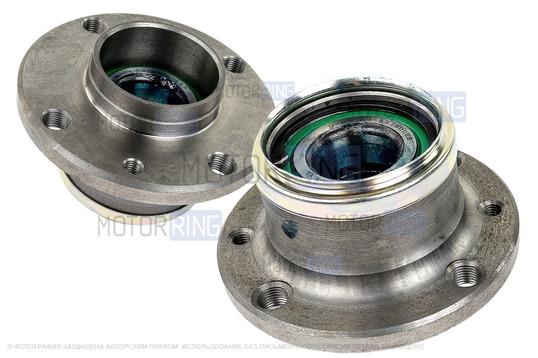 Ступицы задних колес 2шт с подшипниками для ВАЗ 2110-2112, Лада Приора, Калина, Калина 2, Гранта, Гранта FL, Датсун_1