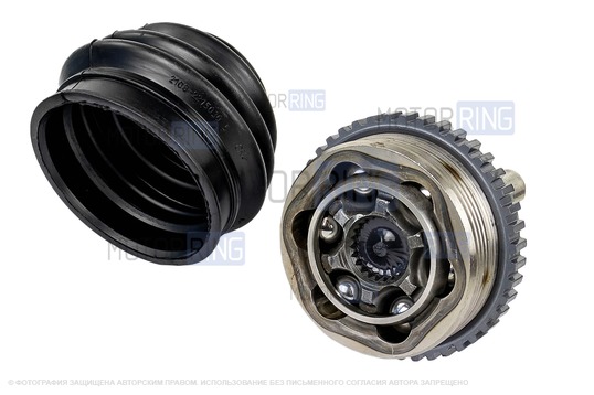 Шарнир наружный в сборе (пыльник, гайка, 2 хомута) под АБС для Лада Калина, Калина 2, Гранта, Гранта FL, Приора, Датсун