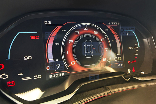 Электронная комбинация приборов Gamma GF 949 N с щитком облицовки из экокожи для Лада Икс Рей