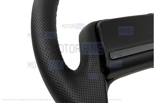 Руль обтянутый экокожей с перфорацией для ВАЗ 2108-21099, 2113-2115, 2110-2112