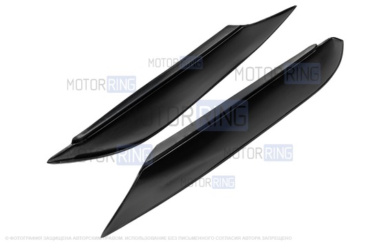 Реснички на фары прямые для Лада Гранта