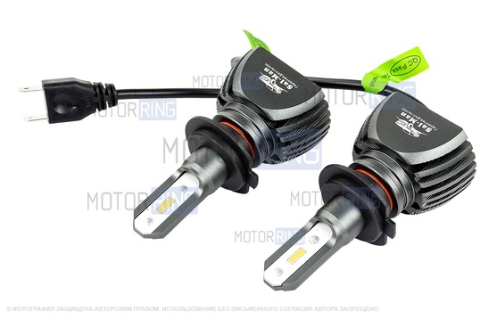 Светодиодные лампы S1 40W Sal-Man 6000K H7 для Лада Калина, Калина 2, Приора, Веста, Иксрей, Шевроле Нива