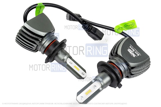 Светодиодные лампы S1 40W Sal-Man 6000K H7 для Лада Калина, Калина 2, Приора, Веста, Иксрей, Шевроле Нива