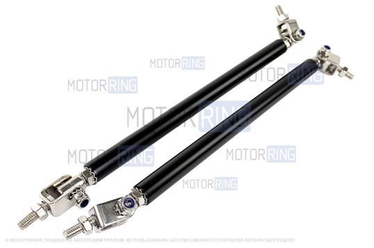 Универсальные черные регулируемые штанги Sal-Man 150мм для переднего бампера_1