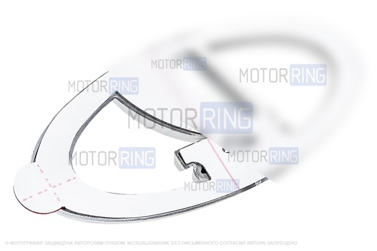 Шильдик Ладья Хром с активатором адгезии на крышку багажника для Лада Приора и решетку радиатора для Лада Калина