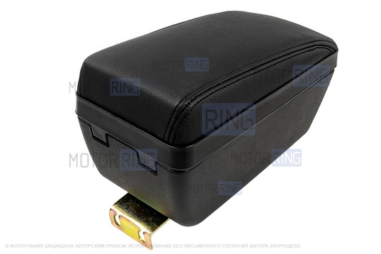 Штатный подлокотник Sal-Man экокожа с черной прострочкой для Лада Приора